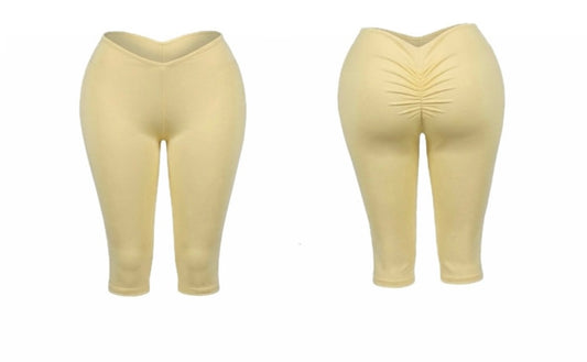 Scrunch Capri Butter Yellow